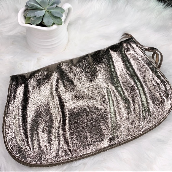 NINE WEST Pale Bronze Zip Magnet Fold Clutch Purse - Picture 3 of 8